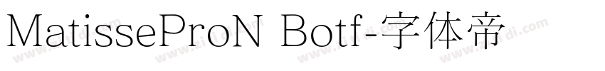 MatisseProN Botf字体转换